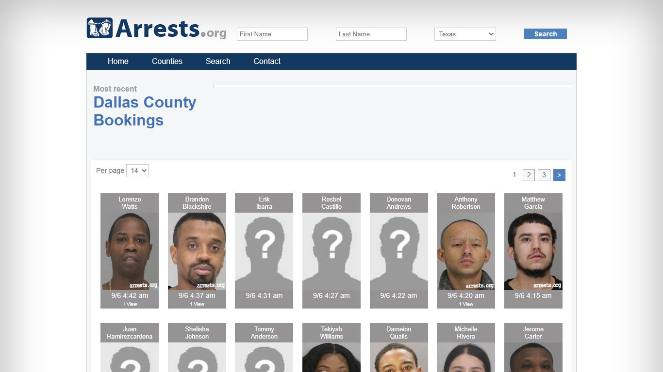 Dallas County Arrests and Inmate Search